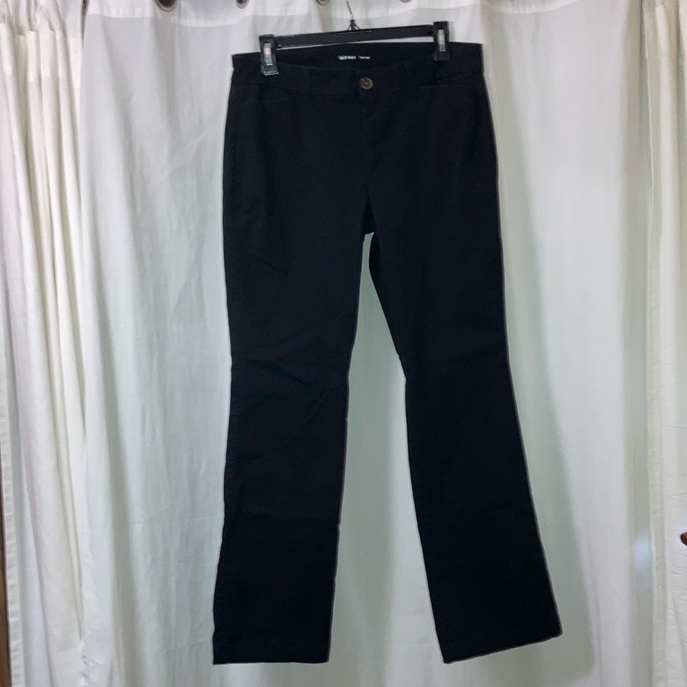 Old Navy boot cut black khakis
